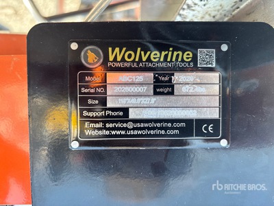 2026 Wolverine ABC125 46 in Articulating Skid Steer Brush Cutter (Unused)
