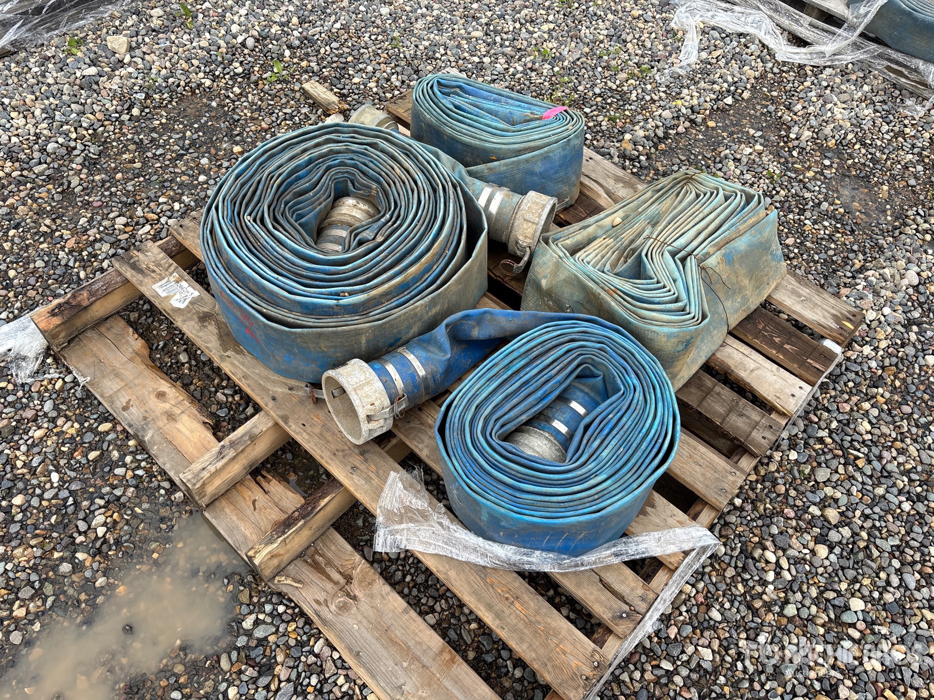 Quantity of 4 in Layflat Water Hose