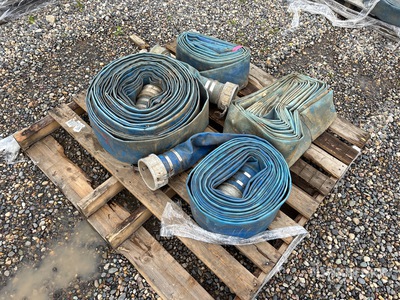 Quantity of 4 in Layflat Water Hose