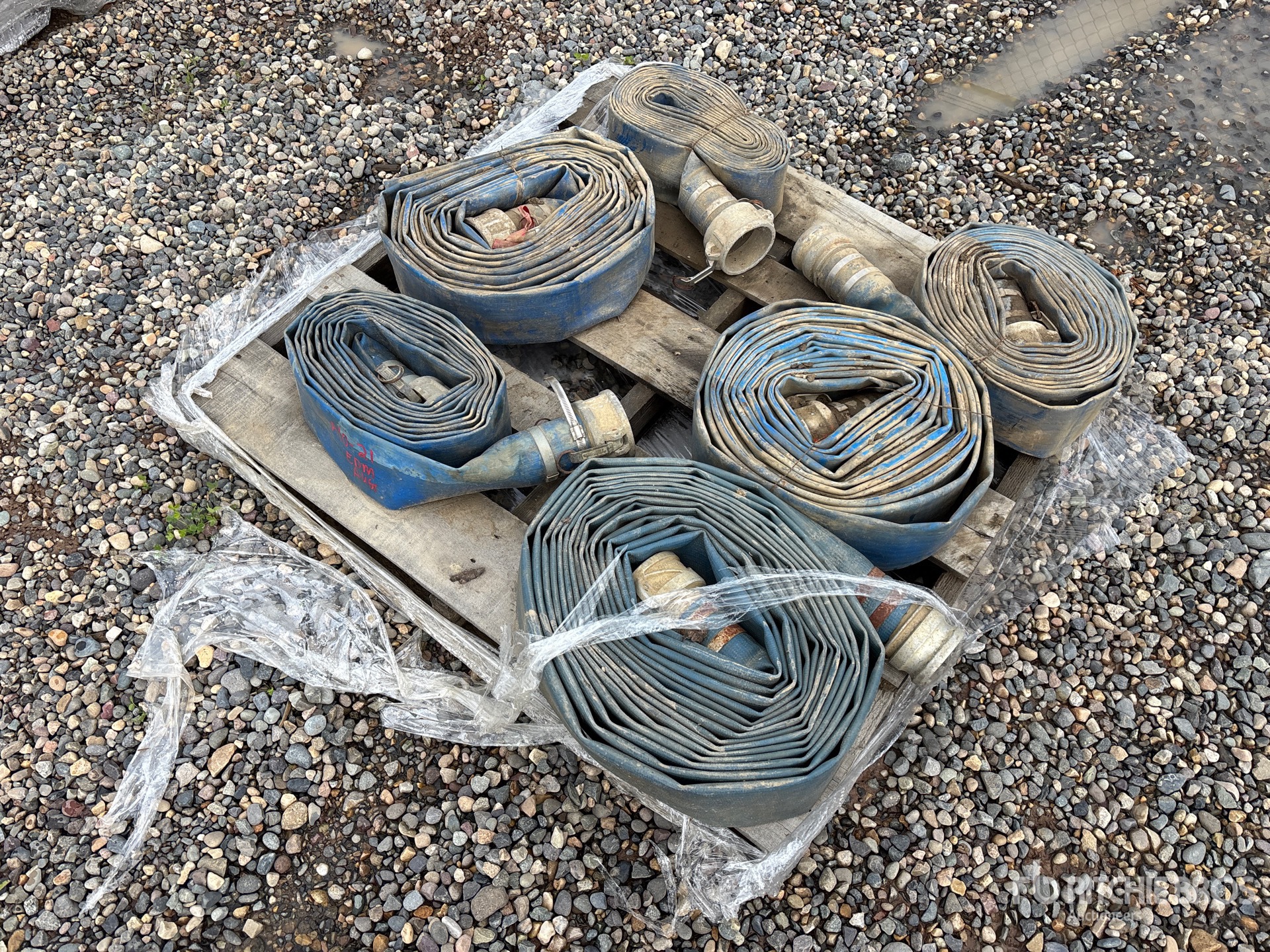 Quantity of 3 in Layflat Water Hose