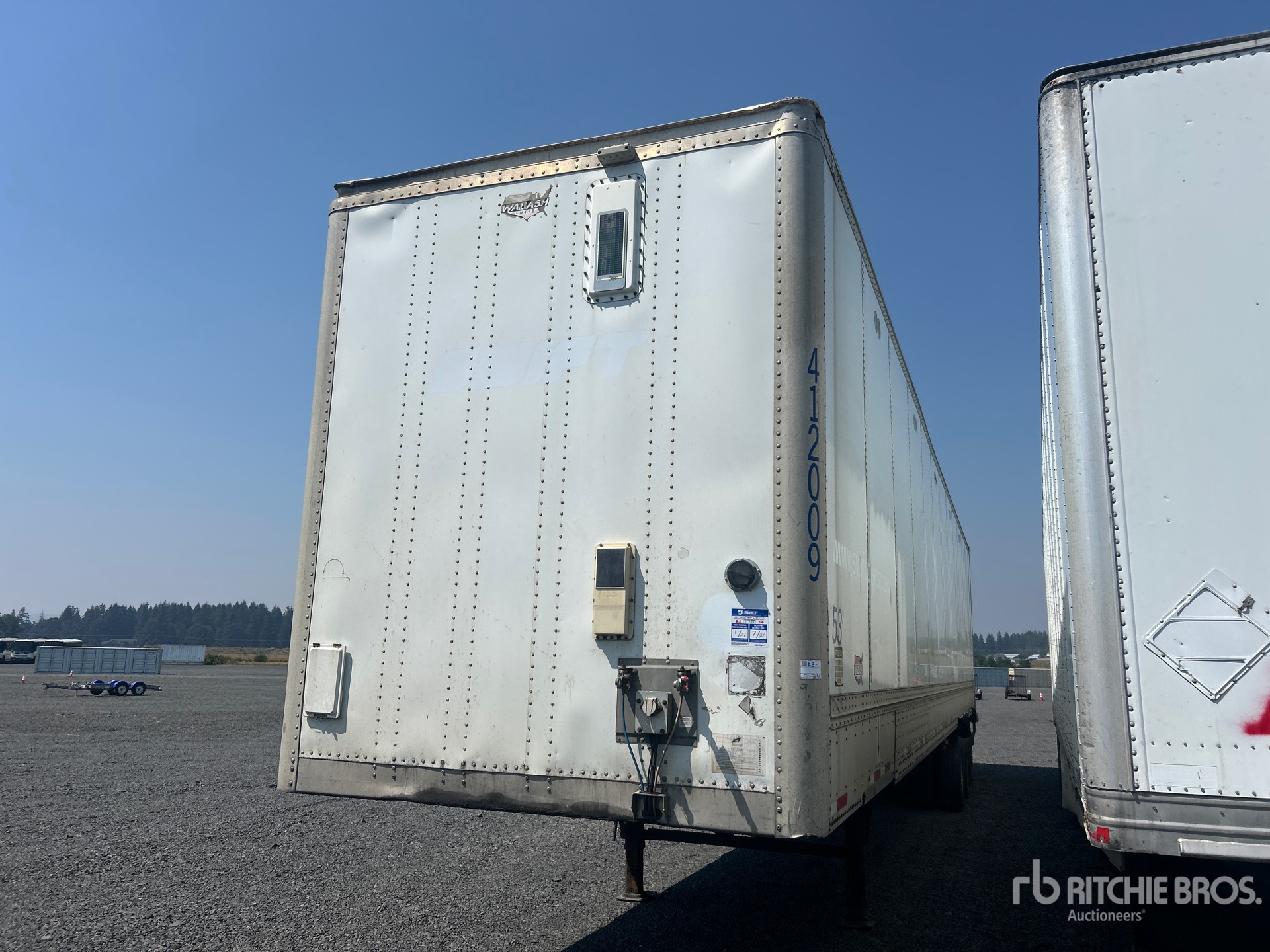 2012 Wabash 53 ft x 102 in Quad/A Van Trailer
