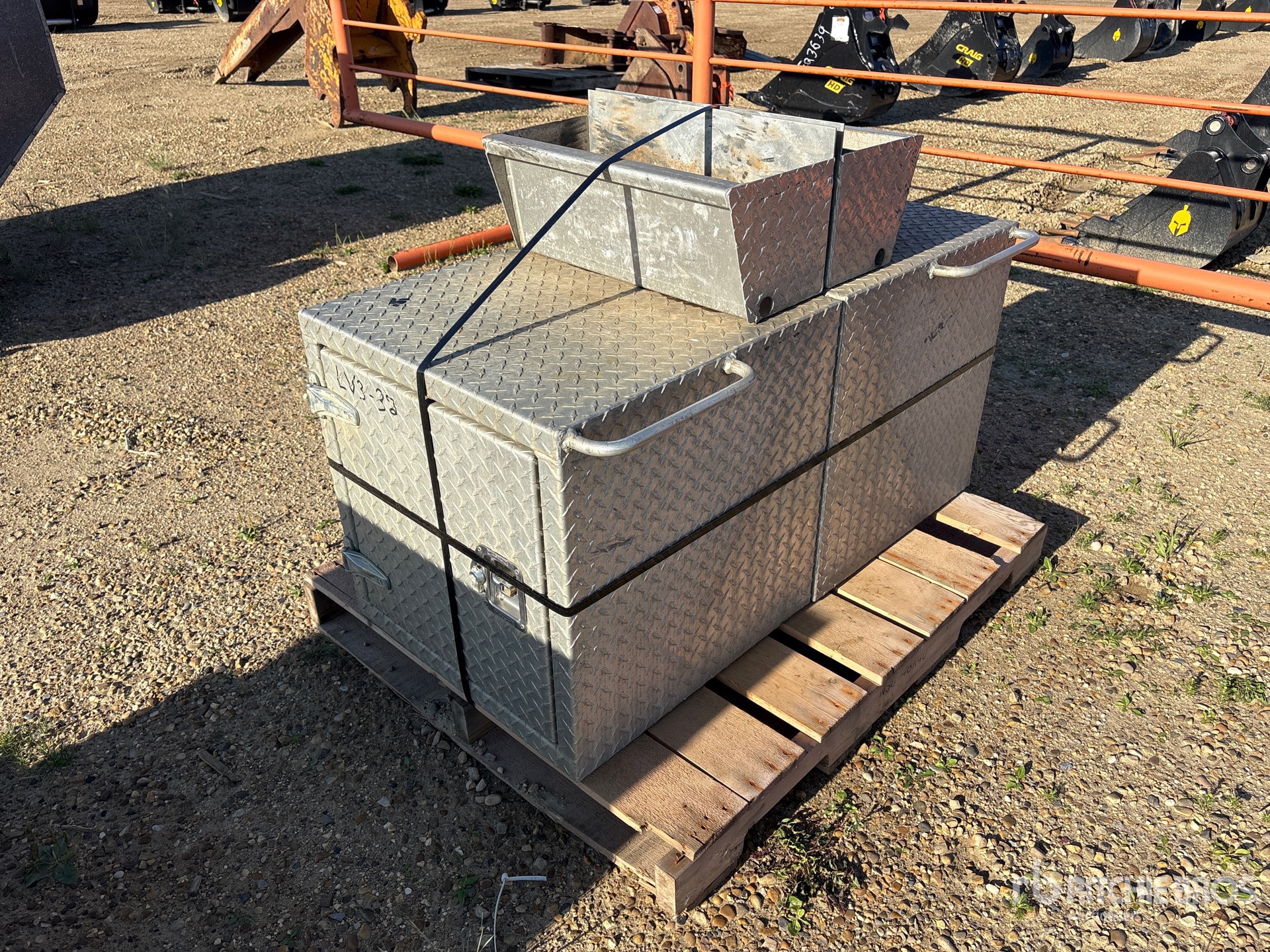 Quantity of (2) Aluminum Tool Box - Fits Truck