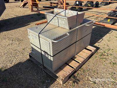 Quantity of (2) Aluminum Tool Box - Fits Truck