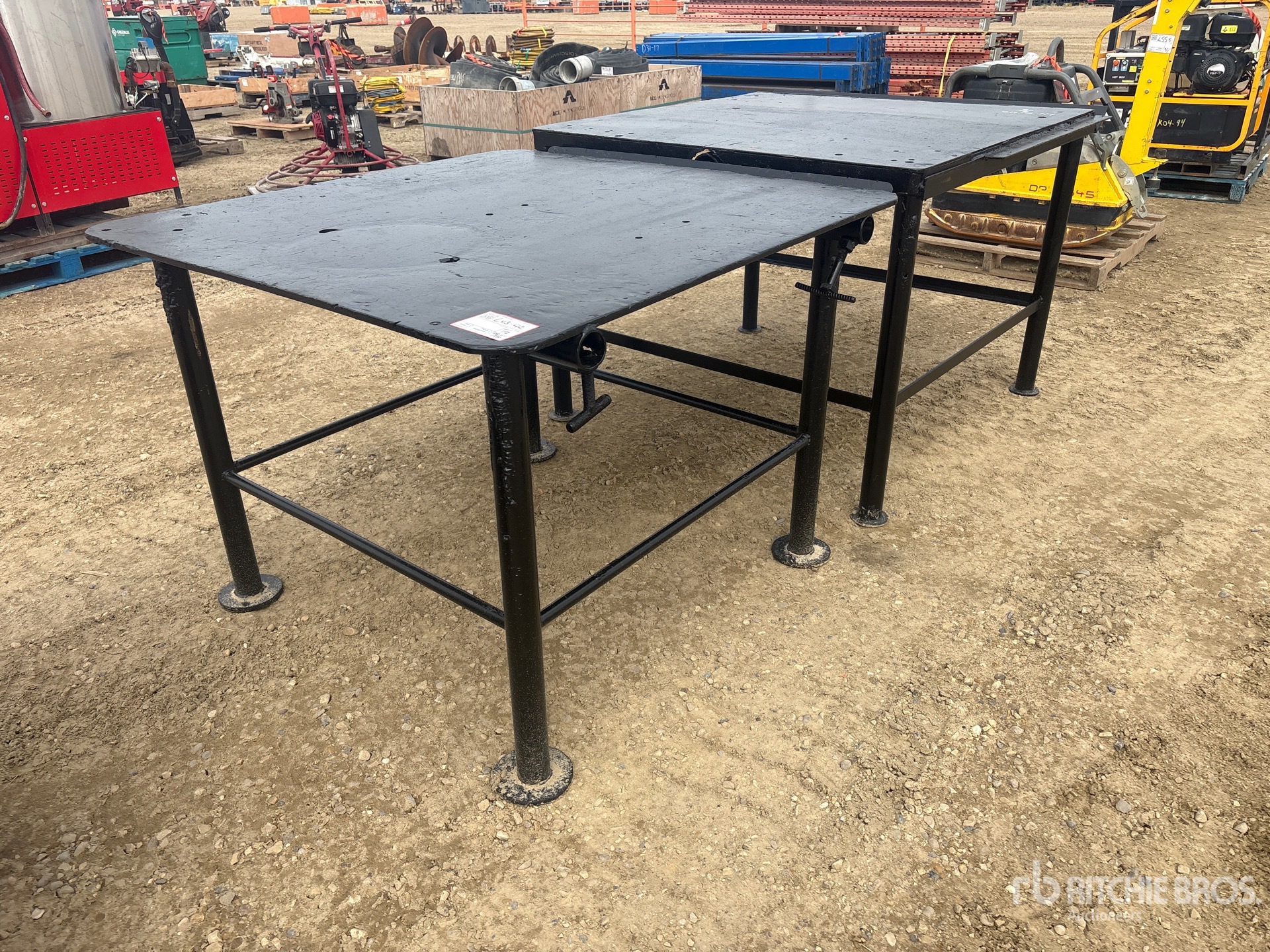 Quantity of (2) 4 ft x 4 ft Welding Bench