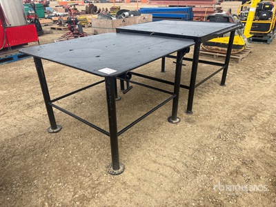 Quantity of (2) 4 ft x 4 ft Welding Bench