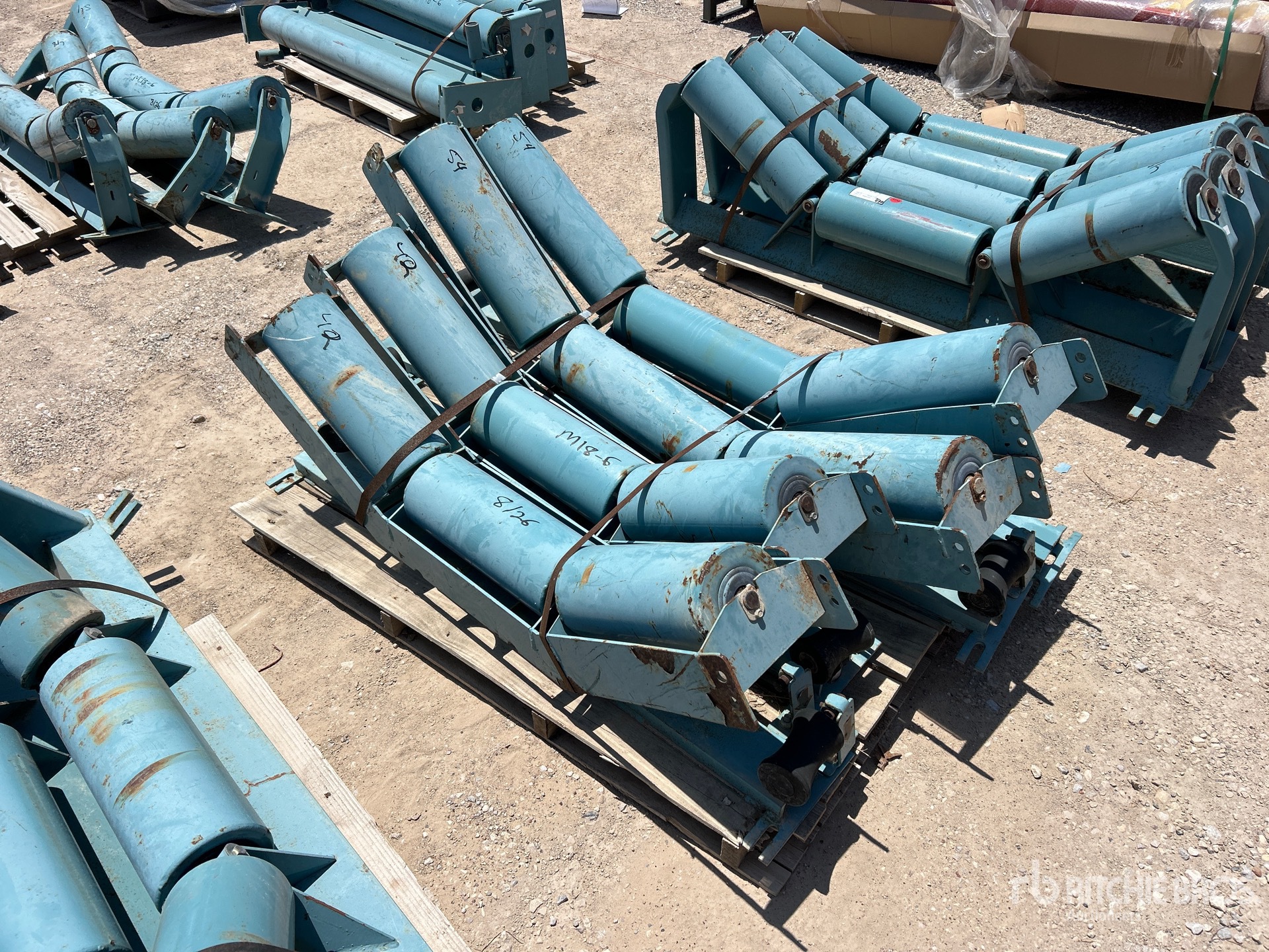 Quantity of (2) Pallets of Assorted Conveyor Rollers