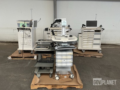 (5) Assorted Medical Carts w/Accessories