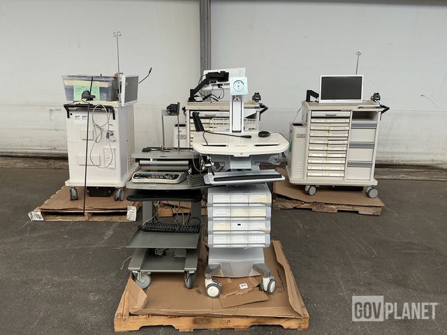 (5) Assorted Medical Carts w/Accessories