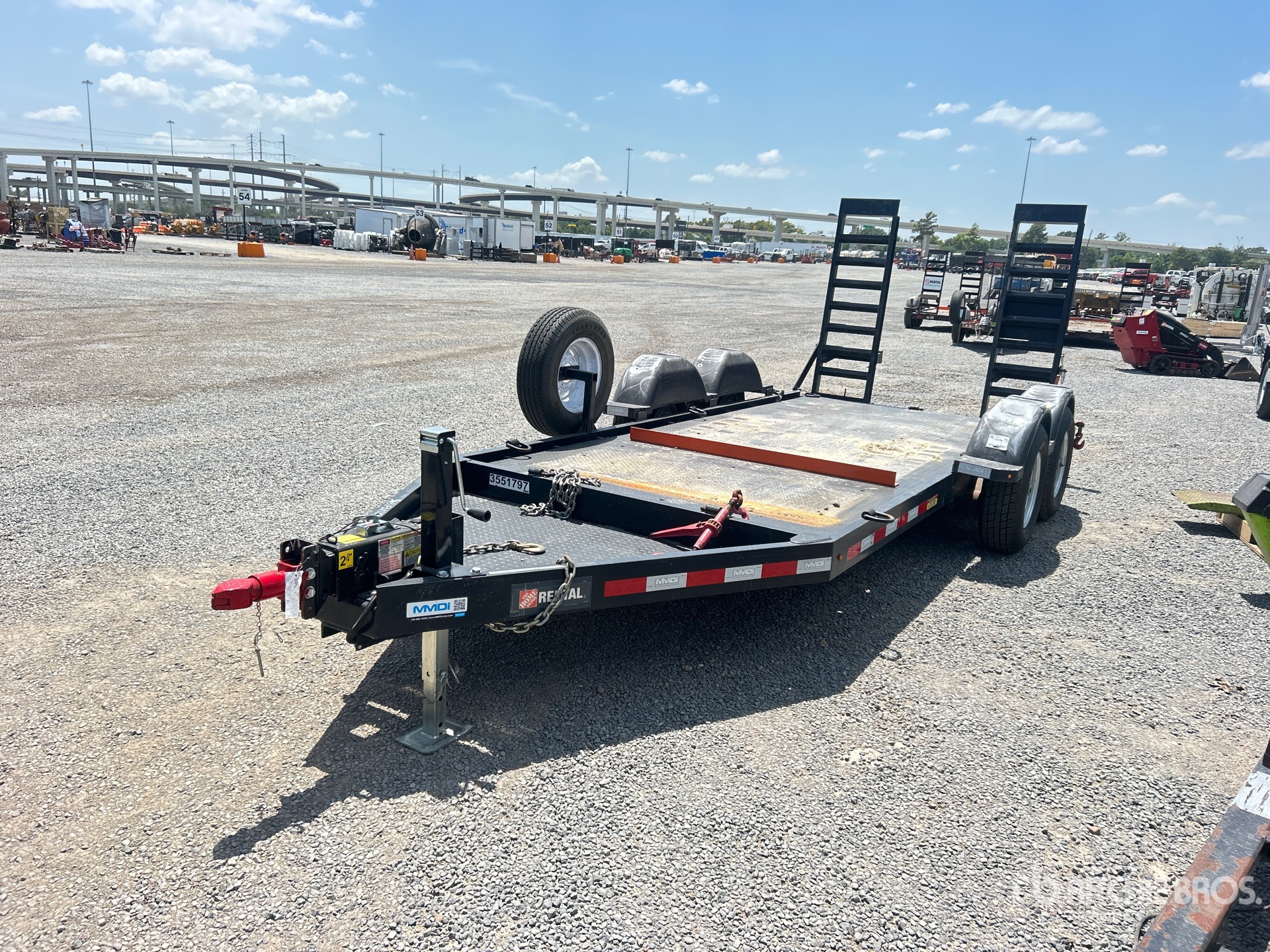 2023 MMDI 14 ft T/A Equipment Trailer