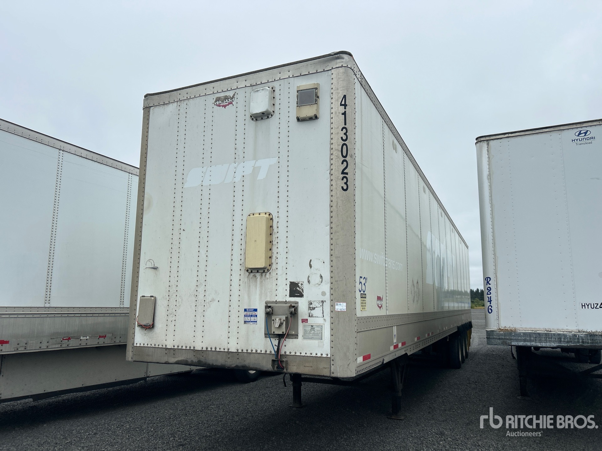 2013 Wabash DVHDHPC 53 ft x 102 in Quad/A Van Trailer