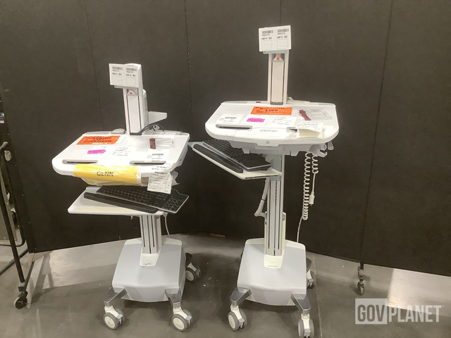 (2) Ergotron Mobile Workstation Carts