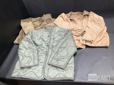 (14) Cold Weather Coat Liners, (49) Cold Weather Jackets & Assorted Items
