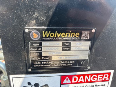 2026 Wolverine PAB-11-72W 72 in Skid Steer Broom (Unused)