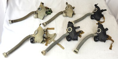(15) Mixed Gas Masks & Assorted Items