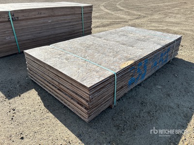 Quantity of (14) 4 ft x 8 ft x 1 in DFP Plywood ادوات صناعية متنوعة