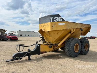 2001 Moxy MT36 17 ft T/A End Dump Trailer
