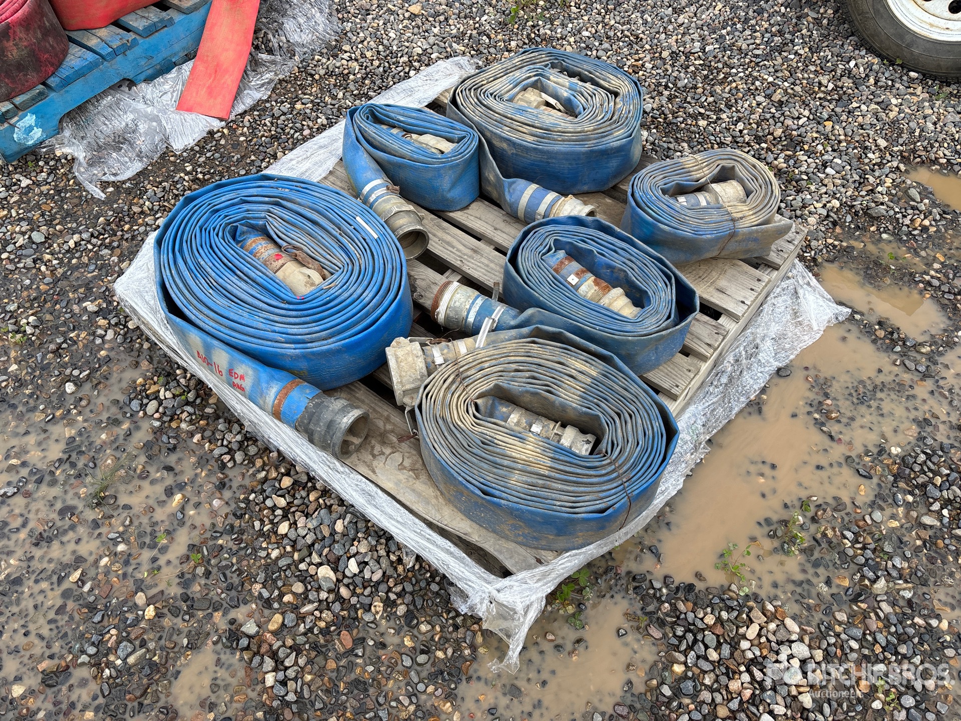 Quantity of 3 in Layflat Water Hose