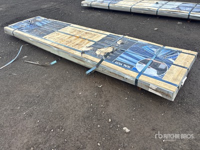 Quantity of (150) 3 ft x 12 ft Black Steel Siding Roofing Sheets (Unused)