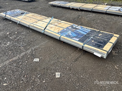 Quantity of (125) 3 ft x 16 ft Black Steel Siding Roofing Sheets (Unused)