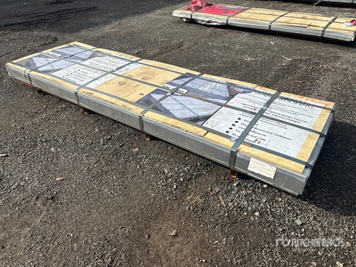Quantity of (200) 3 ft x 10 ft White Steel Siding Roofing Sheets (Unused)
