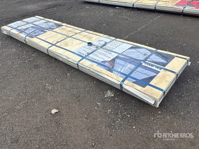 Quantity of (150) 3 ft x 12 ft White Steel Siding Roofing Sheets (Unused)