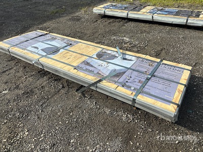Quantity of (150) 3 ft x 10 ft Grey Steel Siding Roofing Sheets (Unused)