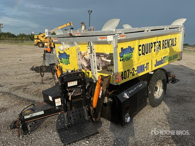 2021 New Heights RB4000 8 ft S/A Aluminum Self Driving Debris Lichte Kiepaanhanger