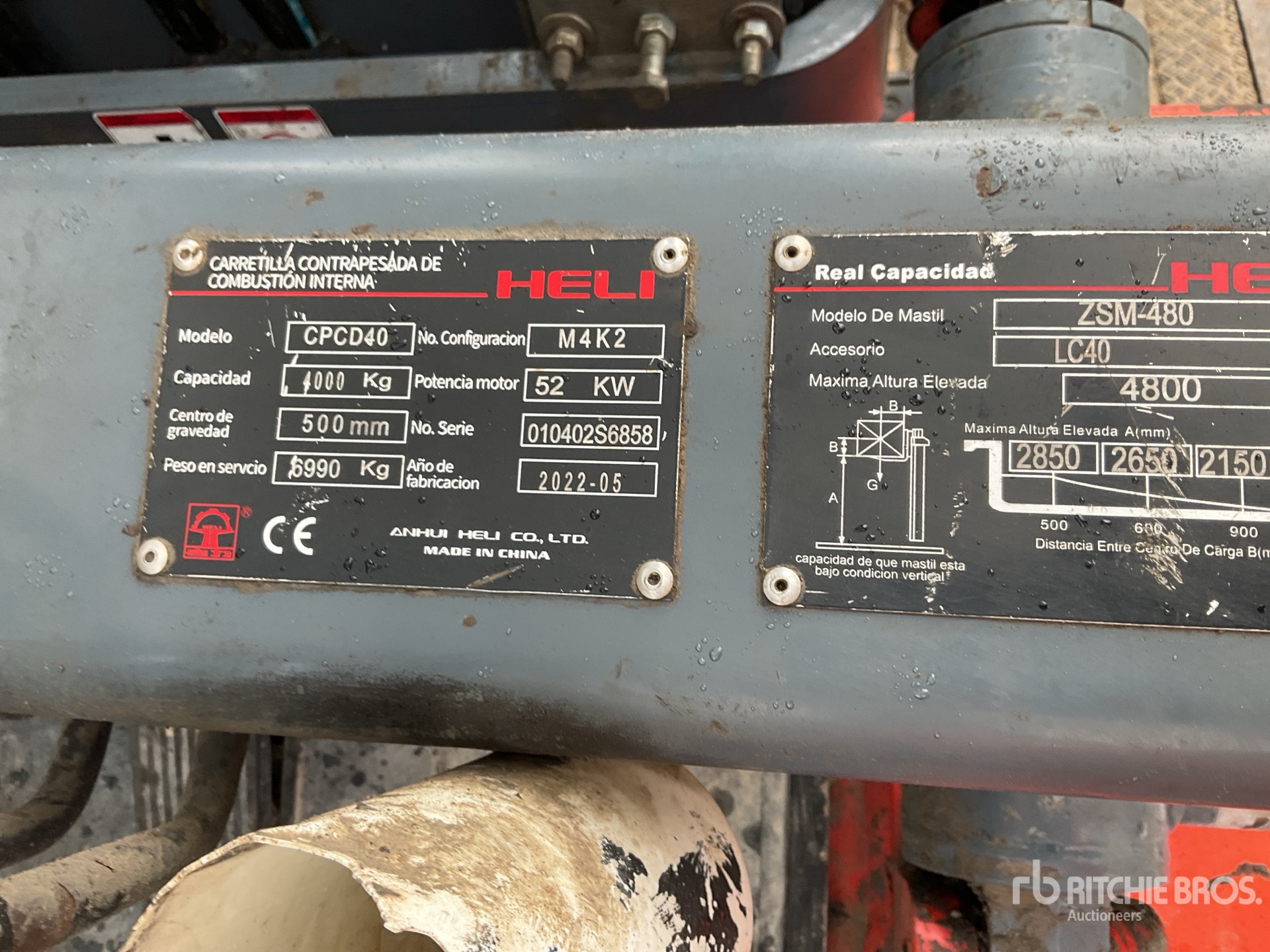 2022 Heli CPCD40-M4K2 8800 lb Montacargas / Forklift