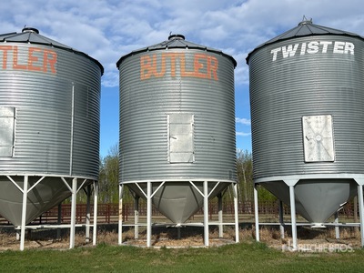 Butler +/- 2200 bu 4 Ring Hopper Cassone per grano