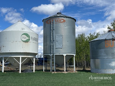 Butler +/- 2200 bu 4 Ring Hopper Cassone per grano