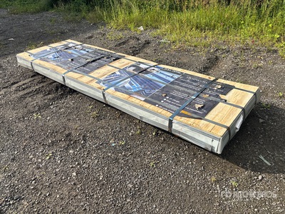 Quantity of (200) 3 ft x 10 ft Black Steel Siding Roofing Sheets (Unused)
