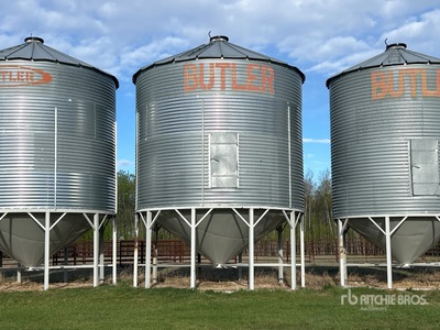 Butler +/- 3600 bu 4 Ring Hopper Cassone per grano