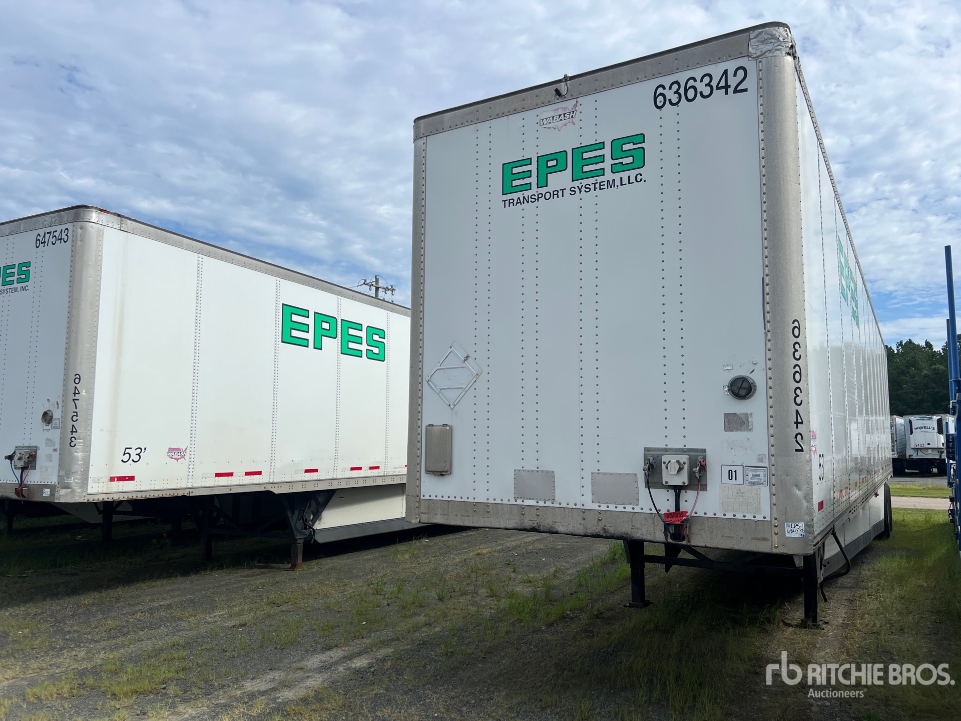 2016 Wabash 53 ft Sliding T/A Van Trailer