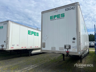 2016 Wabash 53 ft Sliding T/A Remorque fourgon