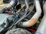 Engine with A/C Compressor
