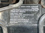 Engine with Emission Label