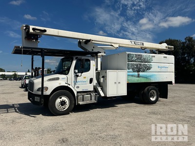 Terex XT Pro 60 60 ft on 2017 Freightliner M2 106 4x2 Forestry Chipper Body Bucket Truck