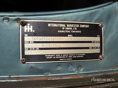 1975 International 1600 4x2 Water Truck
