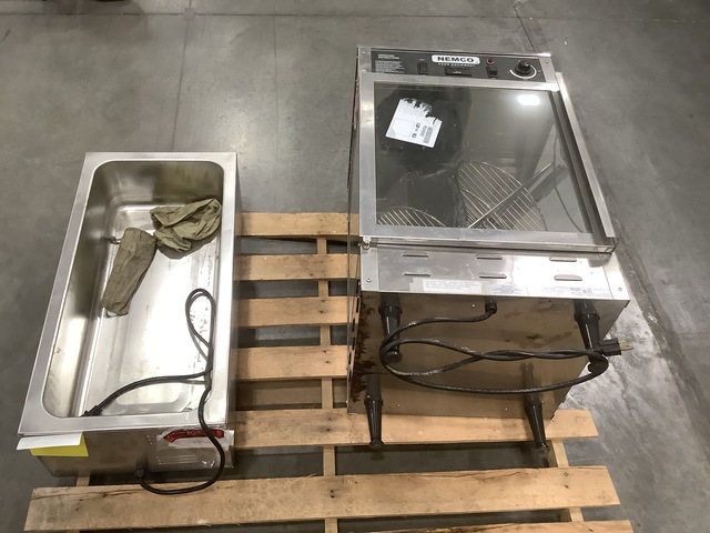 (1) Avantco Food Warmer & (1) NEMCO 6450 Hot Food Pizza Display