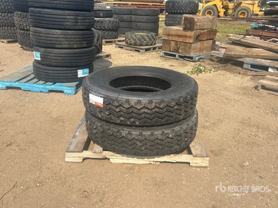 Quantity of (2) Michelin XDY- EX2 11R24.5 اطارات المواصلات (Unused)