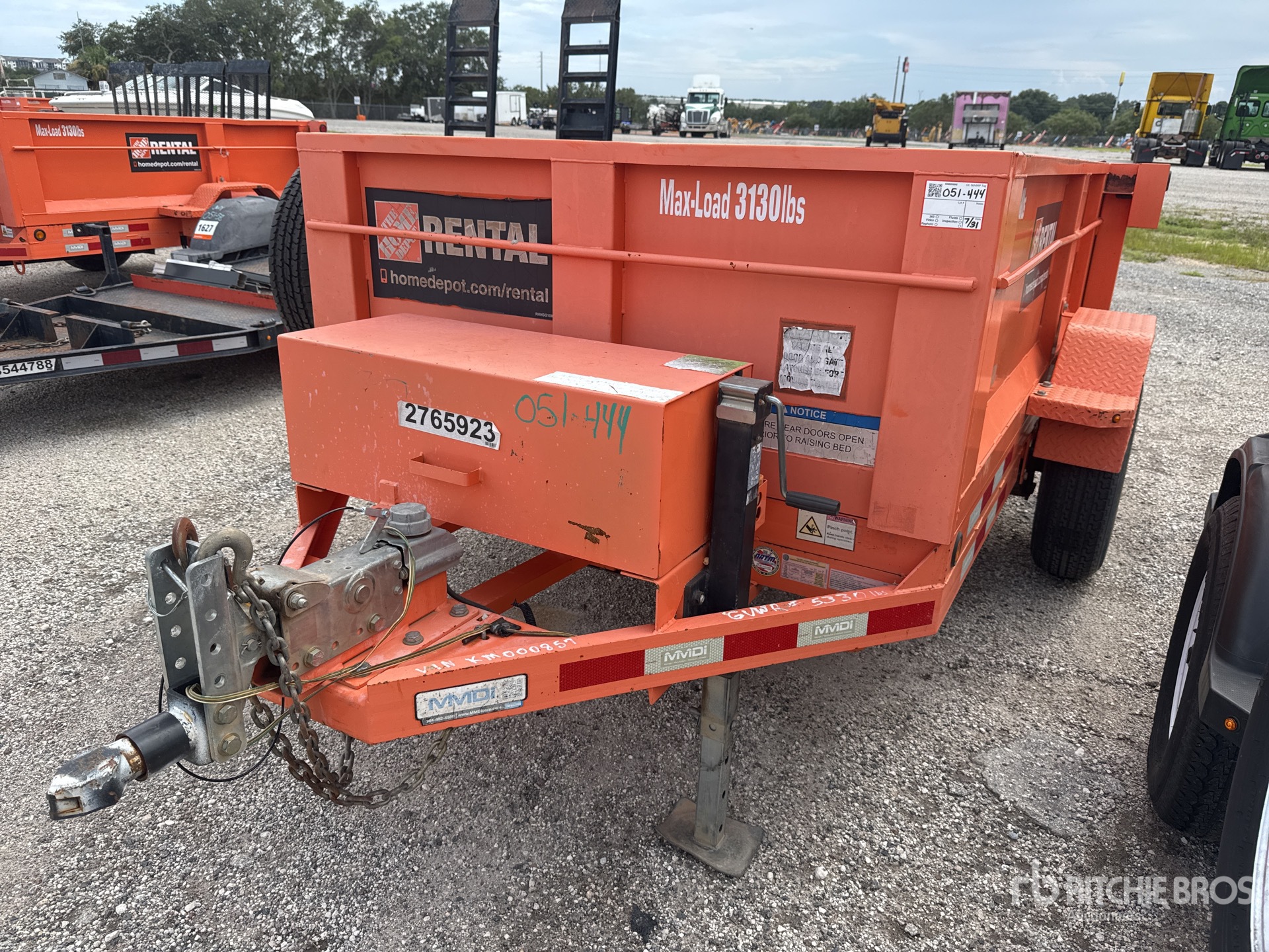 2019 MMDI 7 ft S/A Dump Utility Trailer