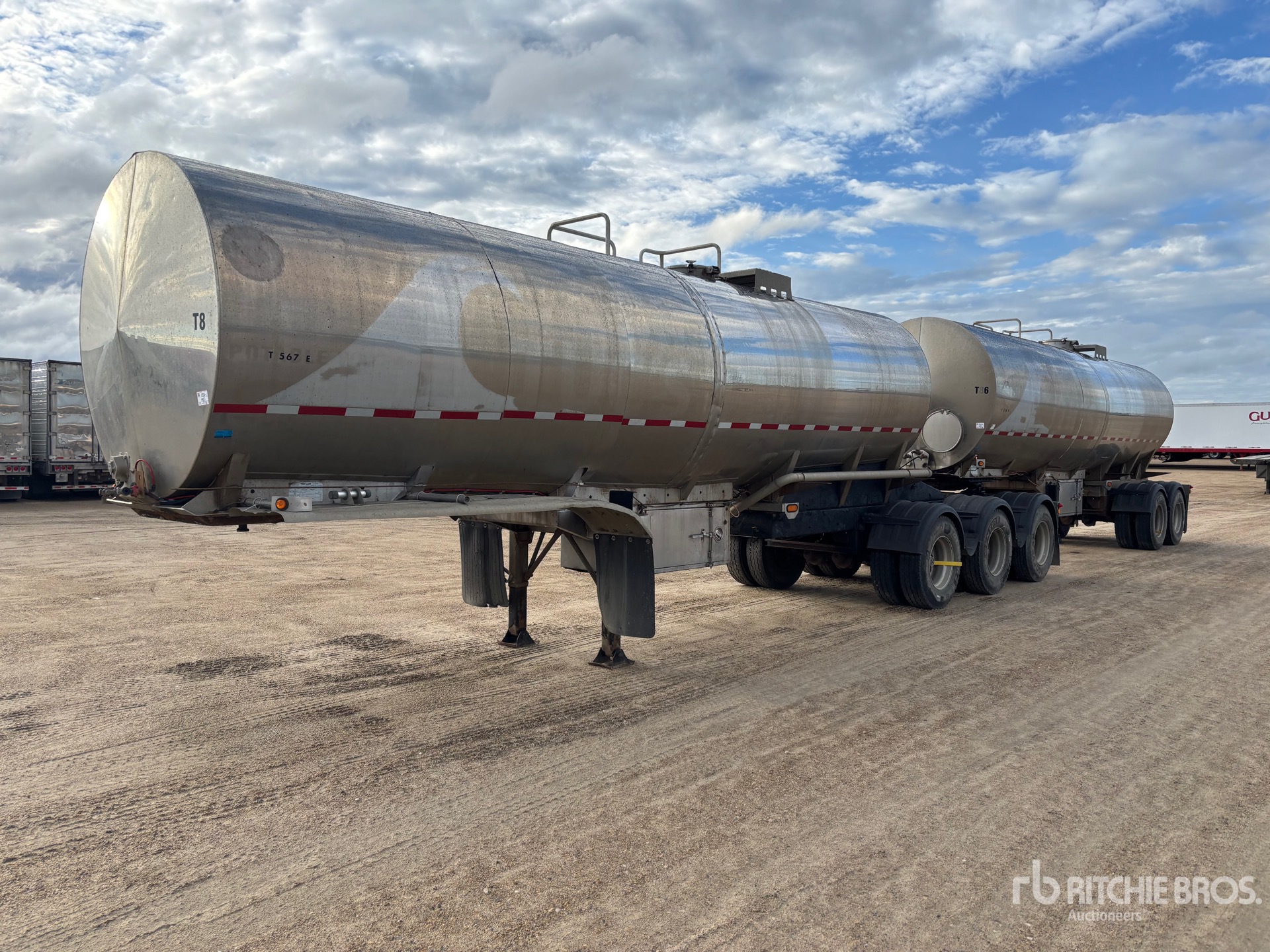 2012 West-Mark 5800 gal Super B-Train Lead Tanker Trailer
