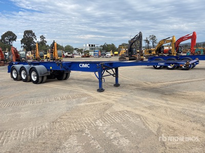 2022 CIMC 12.2 m Tri/A B-Double Lead Containerchassis