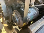 Engine with A/C Compressor