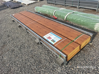 Quantity of (20) 12 ft x 15 in Wood Grain Insulated Panels (Unused)