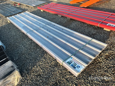 Quantity of (30) 12 ft x 3 ft Corrugated Polycarbonate Roof Panels (Unused)