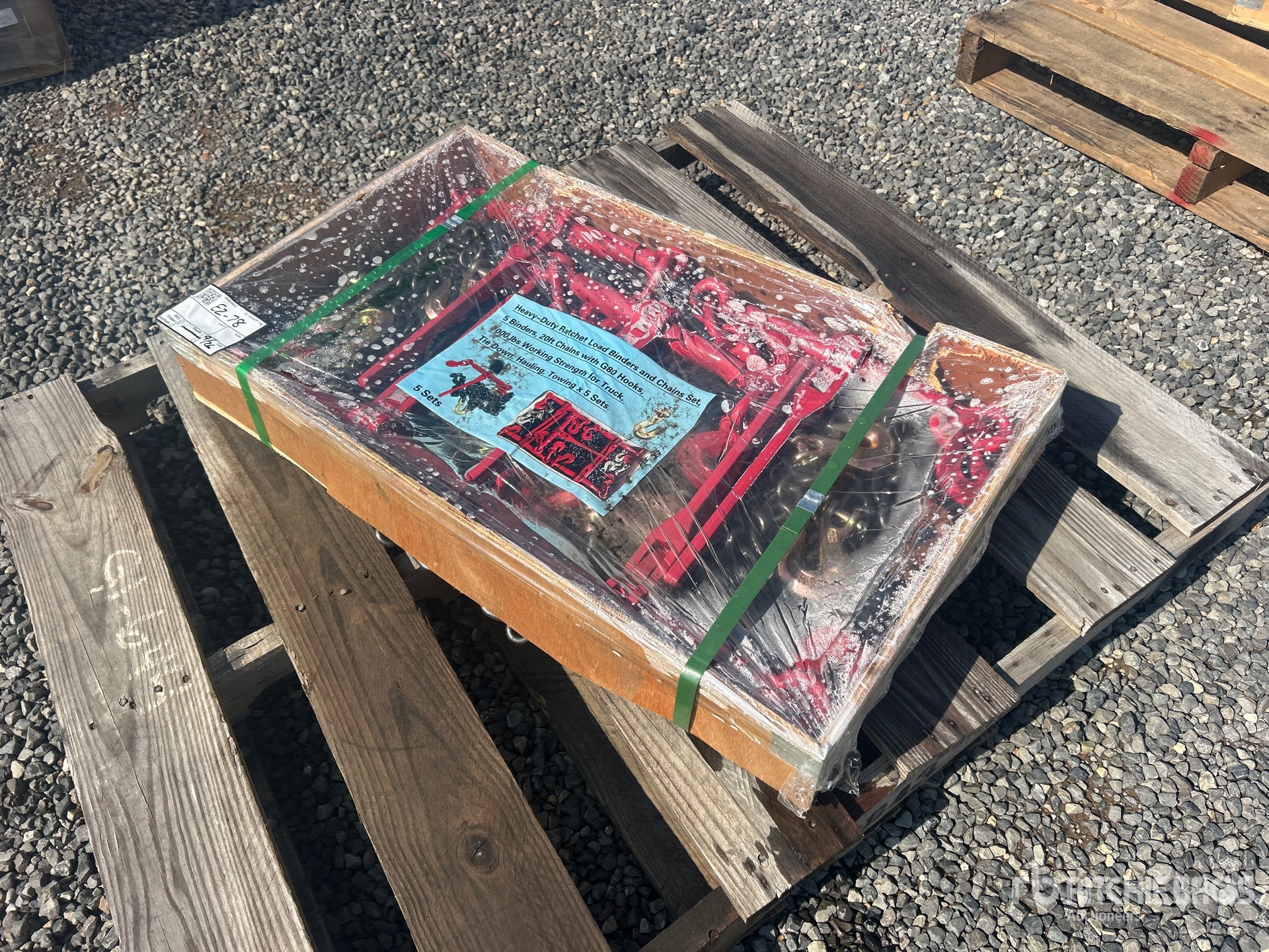 Quantity of (5) Sets of 20 ft Heavy Duty Chain Sets (Unused)