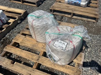 Quantity of (2) Rolls of 5/8 in x 328 ft High Strenght Polyester Rope (Unused)