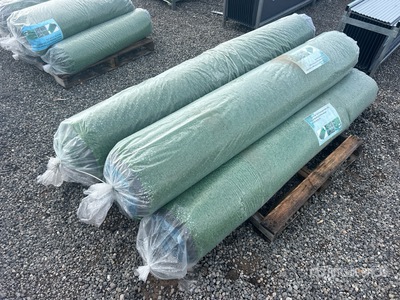6.6 ft, 49.2 ft Artificial Grass Turf Drainage Holes with Rubber Backing