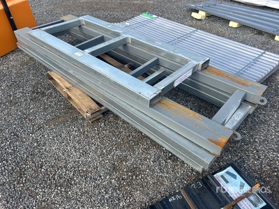 Quantity of (4) Steel Pallets Fork Attachment